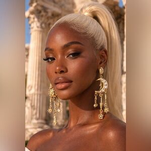 ✨ Celestial Sun & Moon Statement Earrings ✨